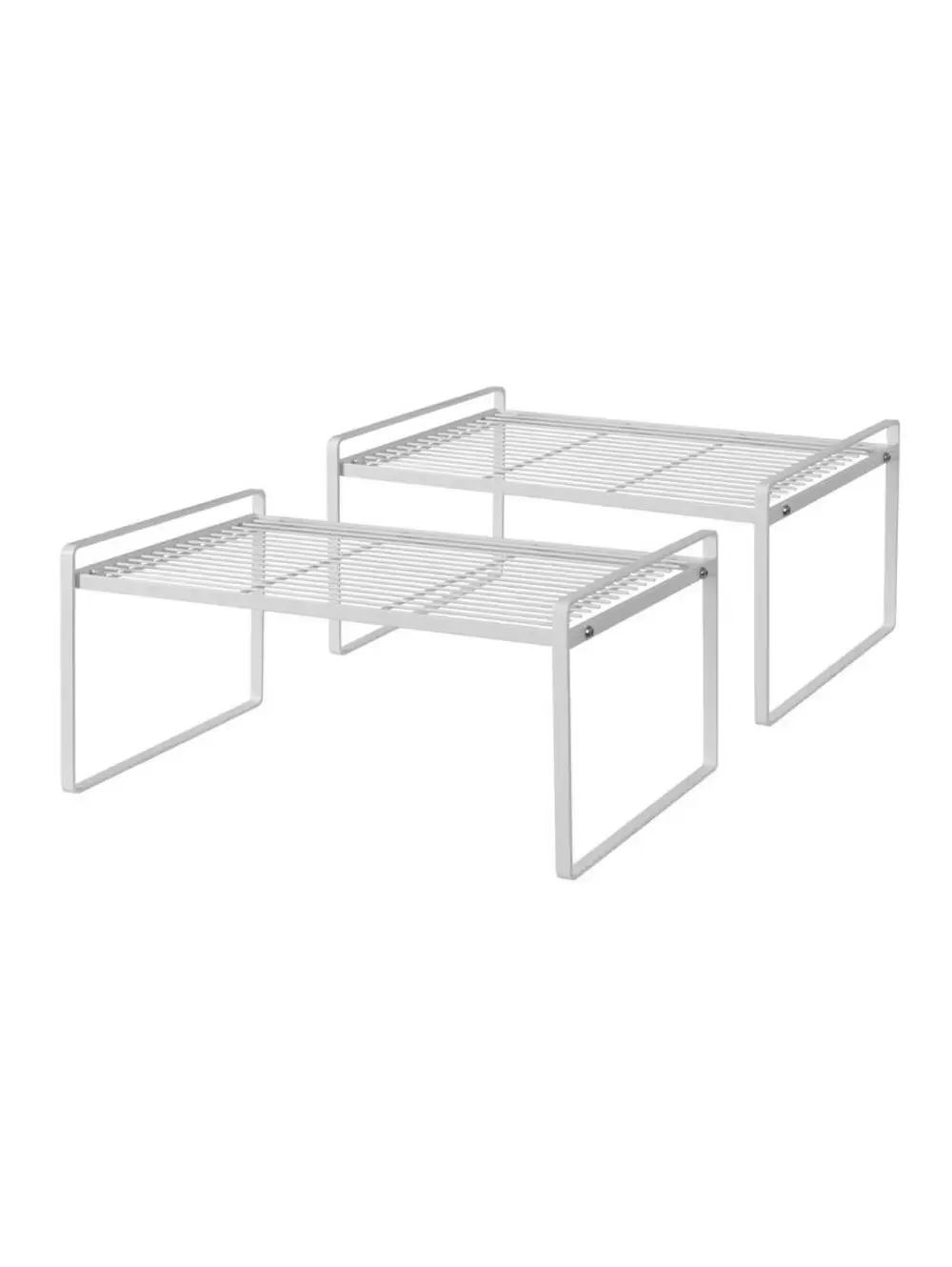 2 Pack Kitchen Cabinet Shelf Counter Organizer Rack Pantry Storage Bathroom Bed
